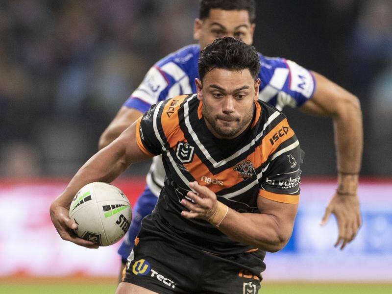 Wests Tigers winger David Nofoaluma has been sent for a COVID-19 test as he lives in a "hotspot".