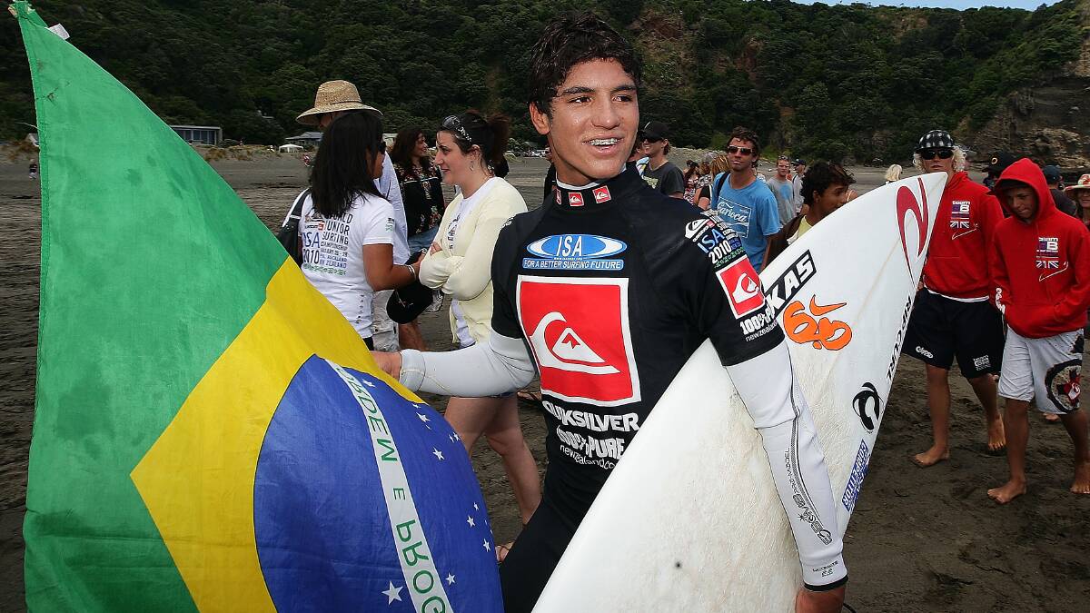 Brazilian surfer and reigning world champion Gabriel Medina was the first man eliminated in the 2015 Drug Aware Margaret River Pro. 