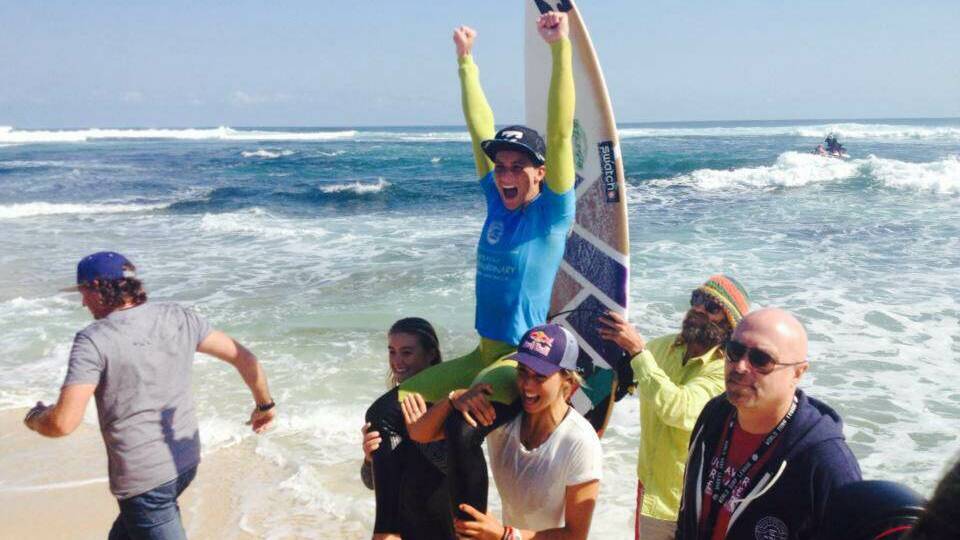 American Courtney Conlogue has been crowned the 2015 Drug Aware Margaret River Pro champion. Photo: Amy McKie.