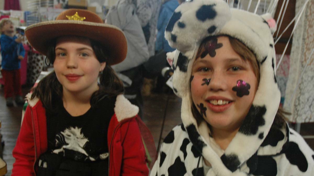 Udderly excited: People were in high spirits for the first Deja Moo fair.