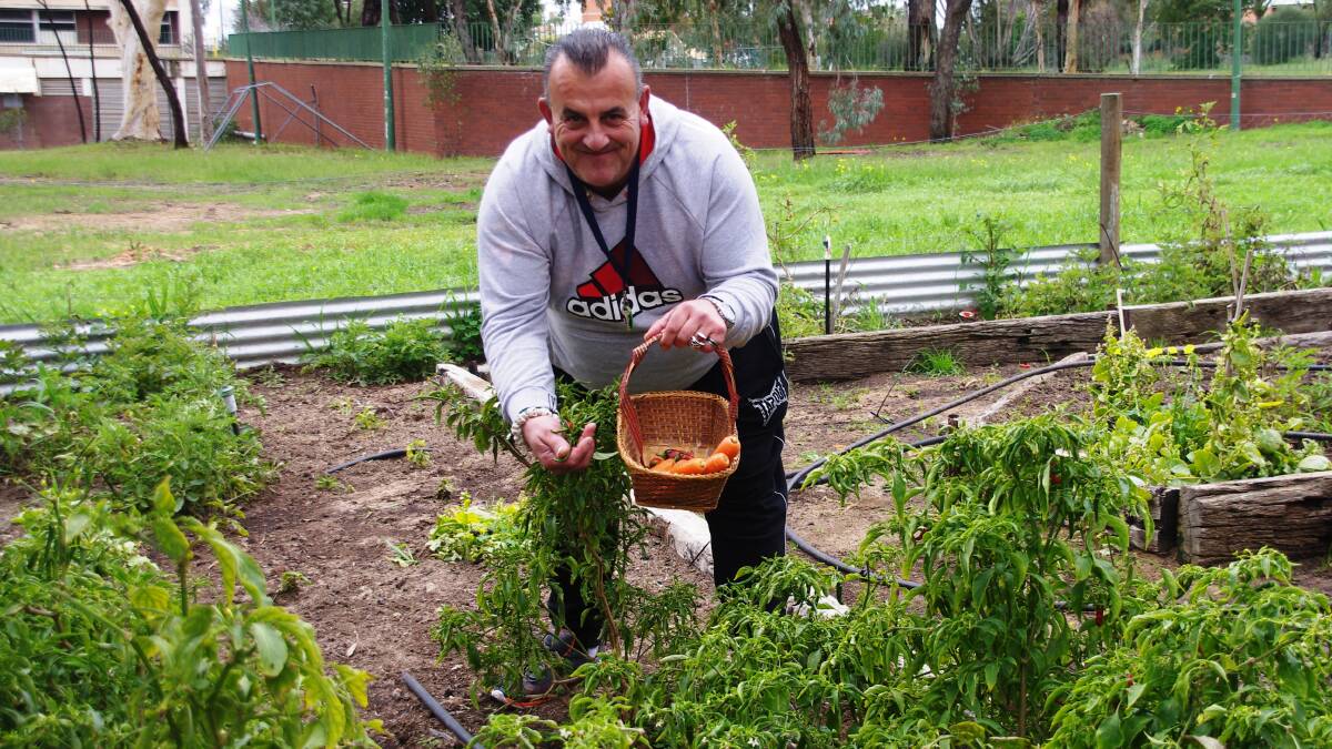 Since joining the Fresh Start Recovery Programme Mr Palmer has enjoyed working in the garden and helping out with small maintenace tasks at the organisation's recovery centre in Northam. Photo by Suzanne Wilkins. 