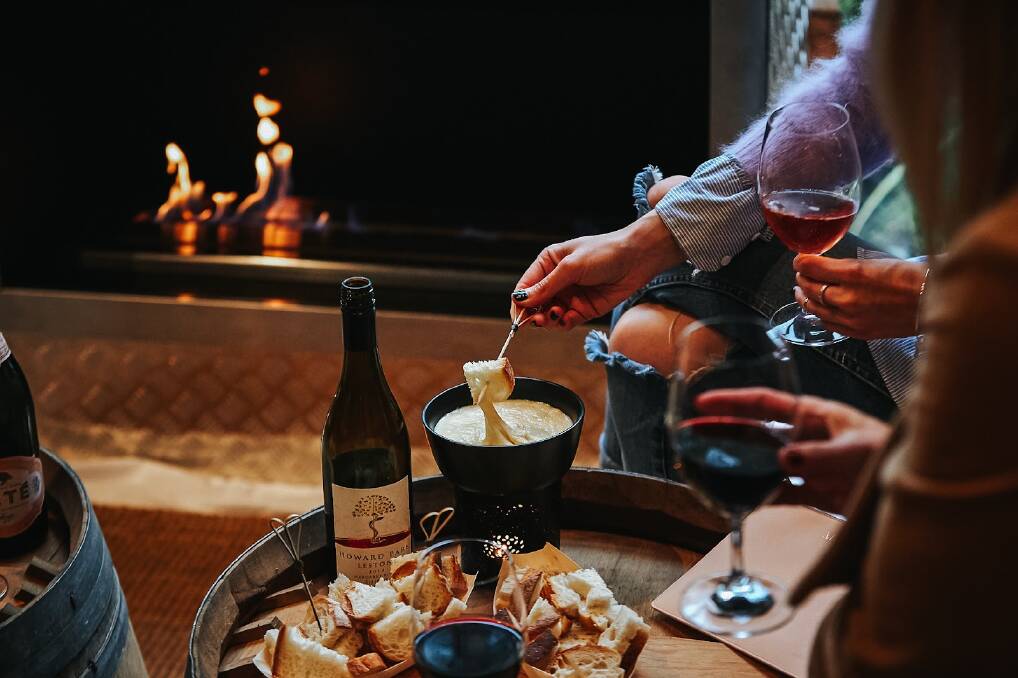 Chase away the winter blues with an afternoon of wine and cheese by the fire at Howard Park Wines. Picture: Supplied