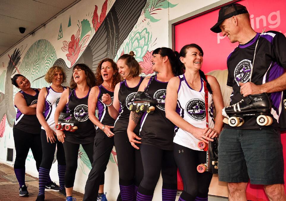 On a roll: Head to the Margaret River Recreation Centre on September 23 to cheer on the local roller derby team. Photo: Nicky Lefebvre