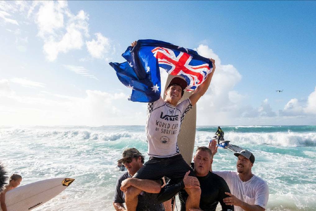 Jack Robinson has been named Male Surfer of the Year at the 2020 Australian Surfing Awards. Credit: WSL / Keoki