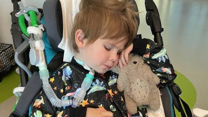 Four year old Vance Bycroft has been fighting a 15 week battle after a freak accident left him with suspected spinal cord injuries. Picture via GoFundMe. 