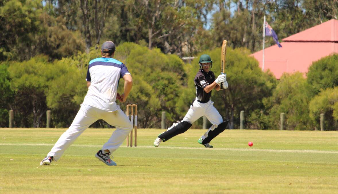 KEY PLAYER: Nayton Colombera, shown batting for Yallingup-Oddbods in last years T20
competition, looms as one of the key batsmen for Busselton-Margaret River at Country Week.
Photo: Vanessa Hatton.