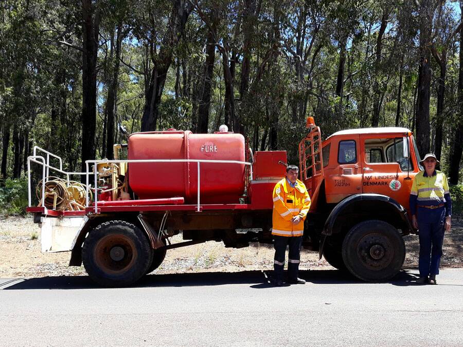 Funded: A 1971 fire tanker restored to preserve the history of the local forest industry and bush fire brigades in Bridgetown. Photo: Supplied