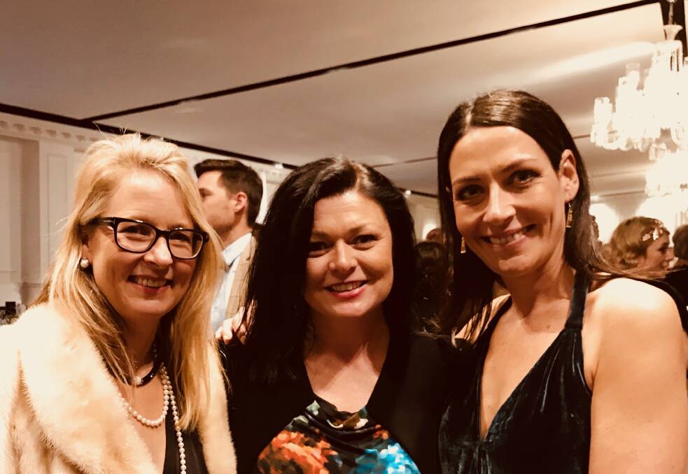 Business bosses: Tini Quinlan, Emma McNeilly and Nat Russell at the 2018 AusMumpreneur Awards. Photo: Supplied