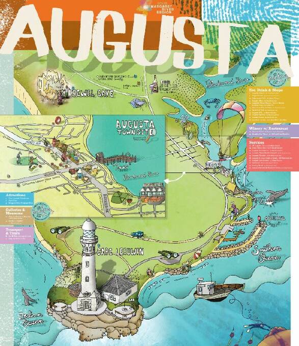 A new map aims to highlight some of the Lower South West region's best attractions. 