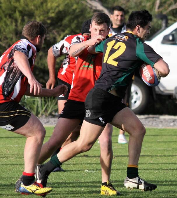 The Margaret River Gropers travelled to Dunsborough's new ground in Busselton to take on the Collie Mongrels on Saturday. Photo: Jack Carlsen