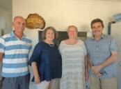 Gracetown Tennis Club Captain Peter Delfs with Deputy Shire President Paula Cristoffanini, Vanya Cullen from Cullen Wines, and Richard Muirhead, President of the Gracetown Cowaramup Bay Community.