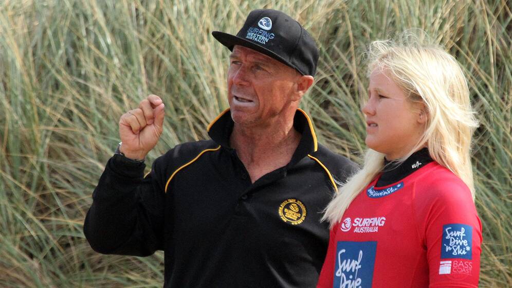 Mike McAuliffe has been named co-coach for Team Australia at the 2018 ISA Would Junior Championships. Photo: Surfing WA/Majeks