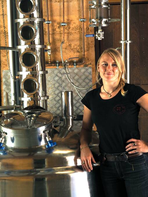 Girl power: Margaret River Distillery Co distiller Katie Lovis said an open approach to diversity allowed people of any gender to succeed at the company. 