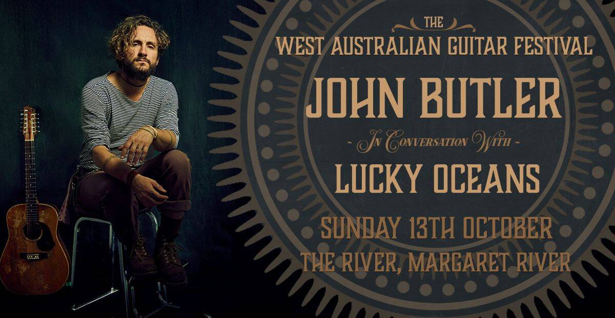 John Butler will join Lucky Oceans in a special in-conversation event at The River on Sunday October 13. 