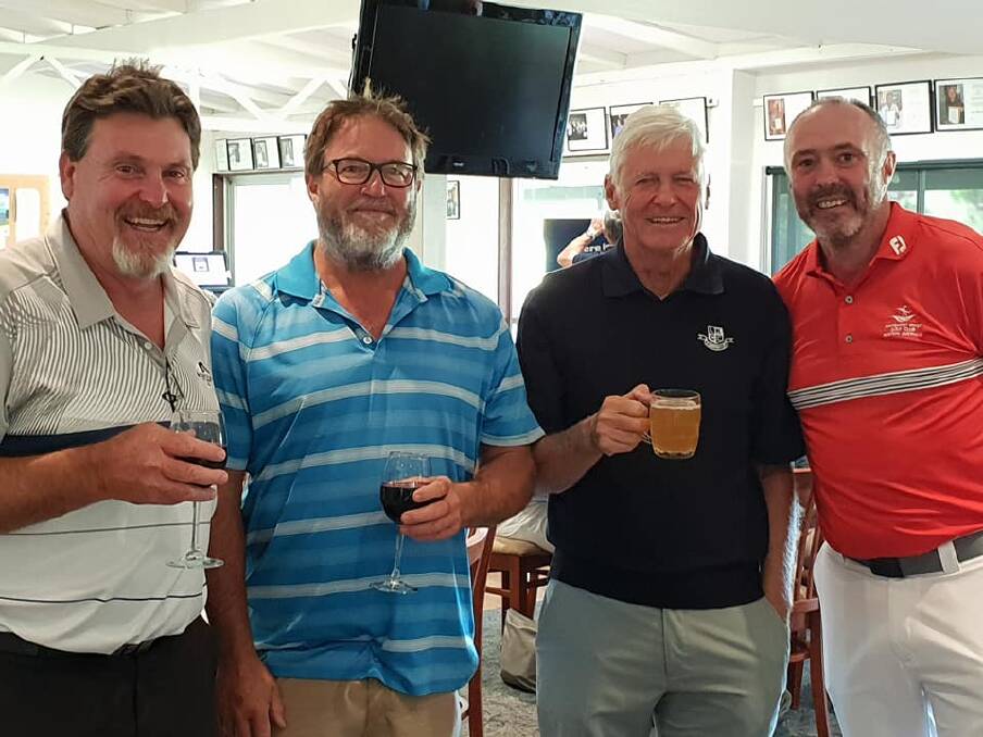 RAC Golf Day Winners: Craig Abbs, Sean Howard, Rob Baker & Marc Griffiths. Photo: MRGC