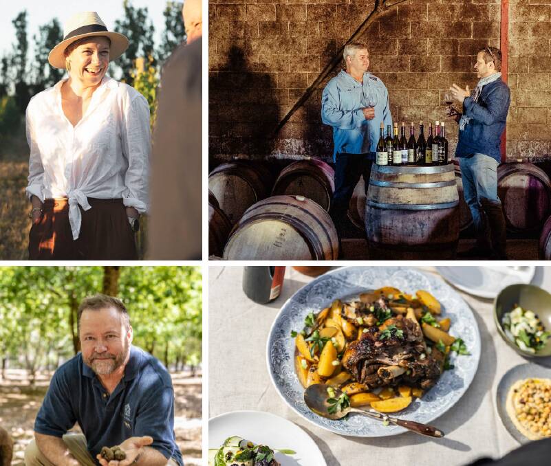 Purely Pemberton: Cassandra Charlick (top left) and Stepan Libricky (top right) will host a series of immersive food and wine experiences in the Great Southern over winter. Pictures: Supplied