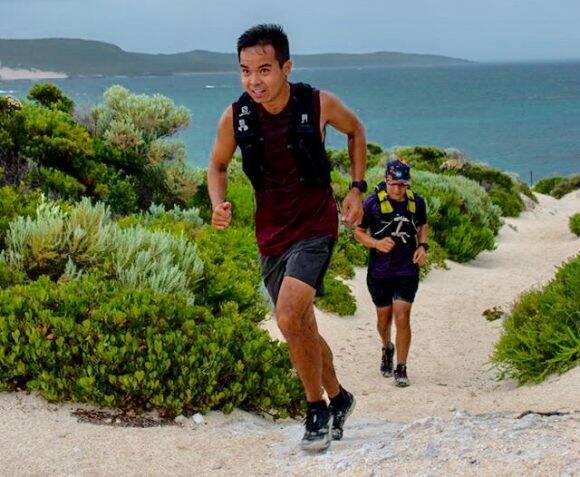 Rankin Salinas pictured on a recent Cape to Cape Track training run.