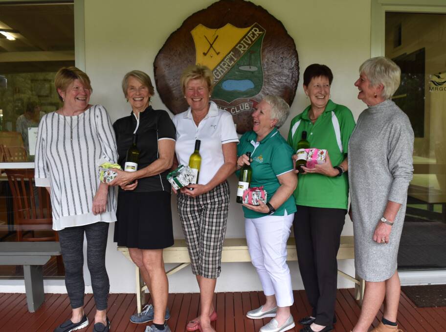 Ladies from the Margaret River Golf Club celebrate a day of golfing and generosity in aid of River Angels. 
