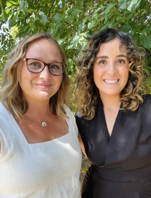 South West locals Nina and Tara are extremely passionate about education around eating disorders, both as health professionals and as individuals with a lived experience of disordered eating. Picture supplied. 