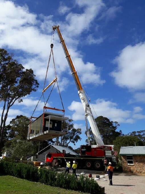 Two new classrooms have arrived at the Margaret River Independent School. Photos: Supplied