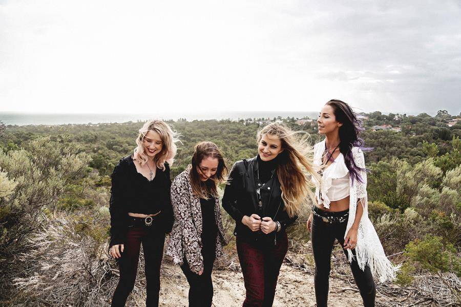 They're electric: All girl Perth rock band Legs Electric play Settlers Tavern this Friday October 12. Photo: Supplied