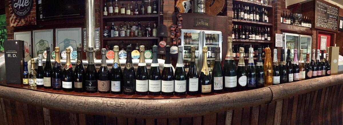 Check out the epic selection of Champagne available at Settlers Tavern to celebrate International Champagne Day.