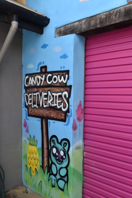 Sweet time for  artist with Cowie’s candy canvas