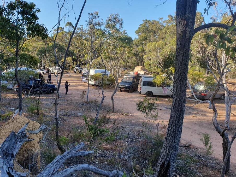 Travellers camping in the Wooditjup National Park near Margaret River landed a total of 45 fines on Thursday morning as the Shire of Augusta Margaret River Parks and Wildlife Rangers, and WA Police cope with a spike in illegal camping. Photo: AMR Shire 