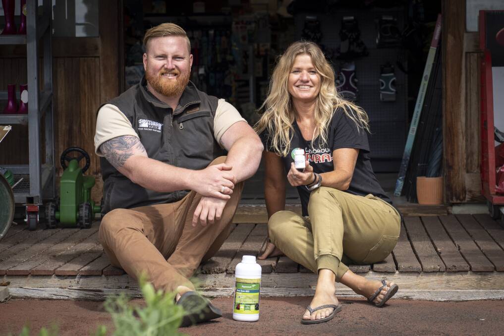 Kate Candy and Mitch Baker from Dunsborough Rural. Photo: Taelor Pelusey.
