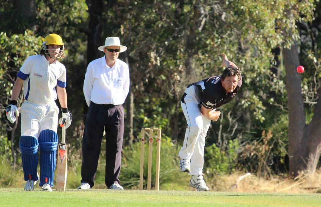 CAREER HIGHLIGHT: YOBS fast bowler Neil Langenhoven, who brought up a major achievement when he took his 500th wicket in Busselton-Margaret River A-Grade cricket. Photo: Vanessa Hatton.