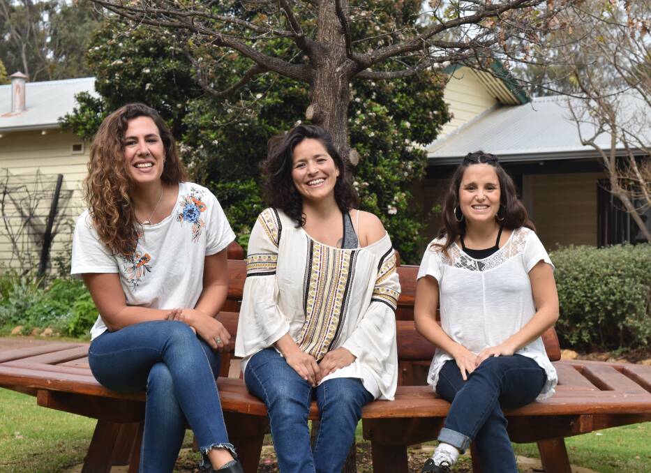 Caring crew: Almendra Travaglini, Jimena Bilancetti and Delfina Monteverde will run the Get Real program for local teens in Term 4. Photo: Nicky Lefebvre