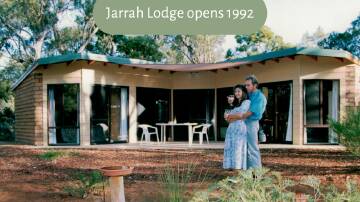 The first lodges opened in 1992, built using handmade mud bricks, made onsite. Picture supplied. 