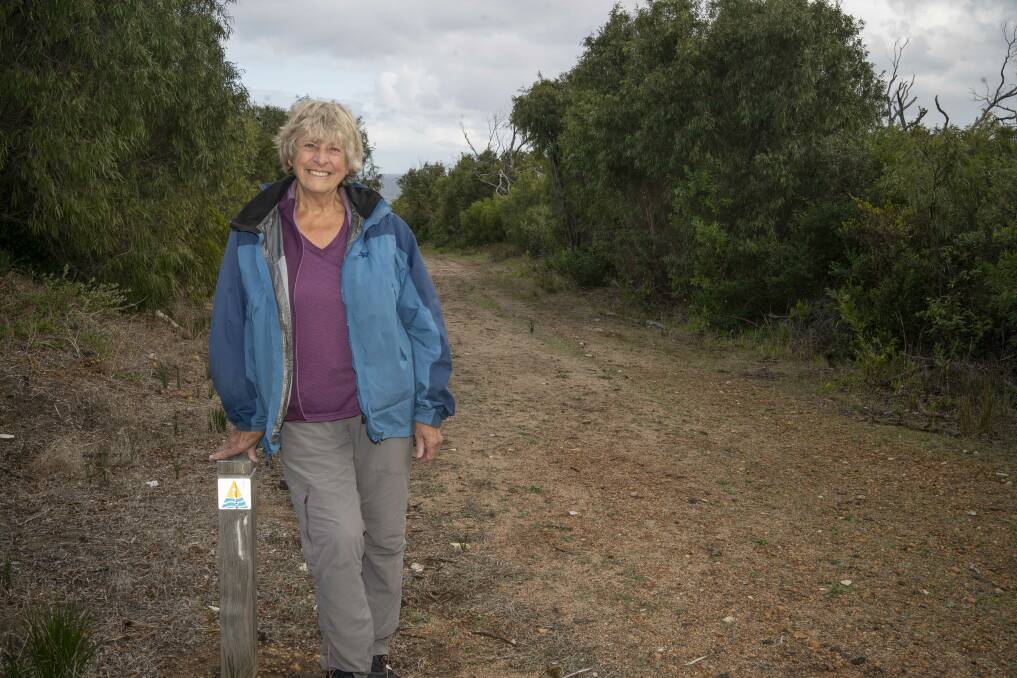 Jane Scott, member of Friends of the Cape to Cape Track, which has mapped the entire length of the world-class trail thanks to a team of dedicated volunteers. Photo: Taelor Pelusey