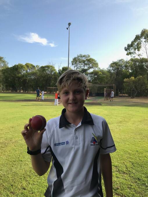 TOP THAT: Reilly Johnstone has achieved an incredible feat on the cricket field by taking three separate hat-tricks in just two weeks. Photo Supplied. 