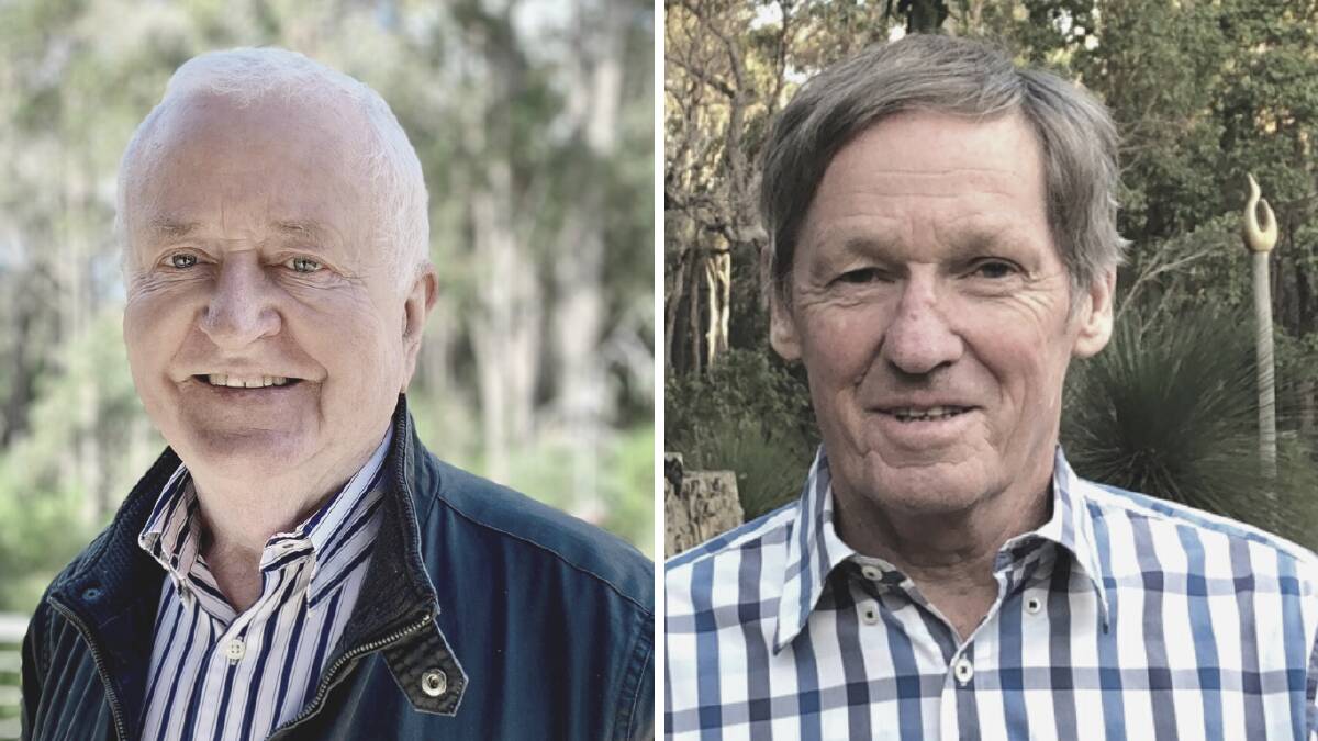 Stuart Hicks (left), who this month handed the role of Chair of Mindful Margaret River to Martin Ringer (right). 