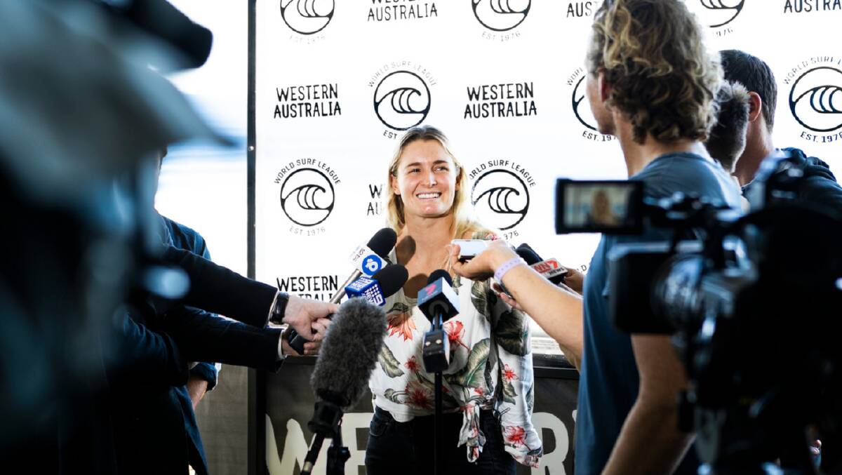 Bronte Macaulay is stoked to be competing at home on the South West coast. Photo: WSL/Dunbar