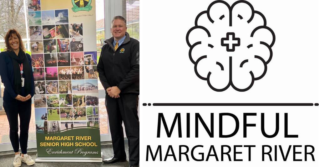Sandra Robertson, School Community Nurse and member of Mindful Margaret River, with Andrew Host, Principal and member of Mindful Margaret River.