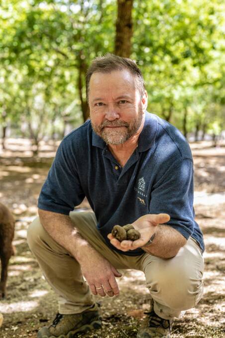 Dion Range, owner and operator of the Stonebarn Trufferie. Picture: Earn Your Vino