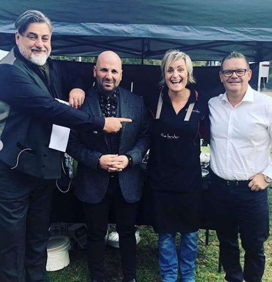Matt, George and Gary with season two alum and co-owner of The Larder Margaret River Siobhan Halse. Photo: IG/@lardermargriver