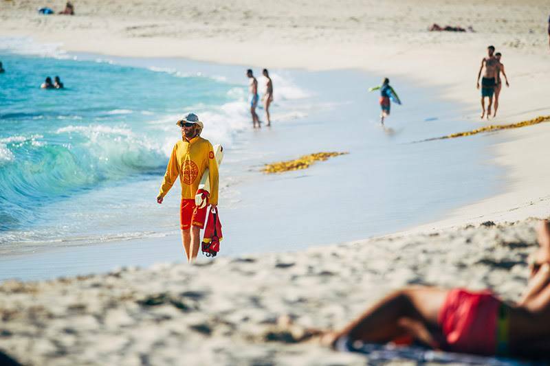 To request use of the beach wheelchair, speak to the Lifeguards during patrol hours. Photo: Elements Margaret River