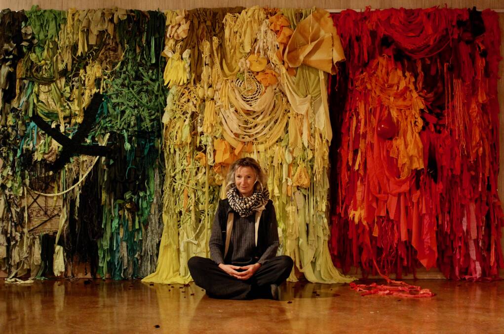 "This is as much an environmental anti-consumption statement as an attempt to capture previous ownership..." Artist Britta Sorensen (pictured). 