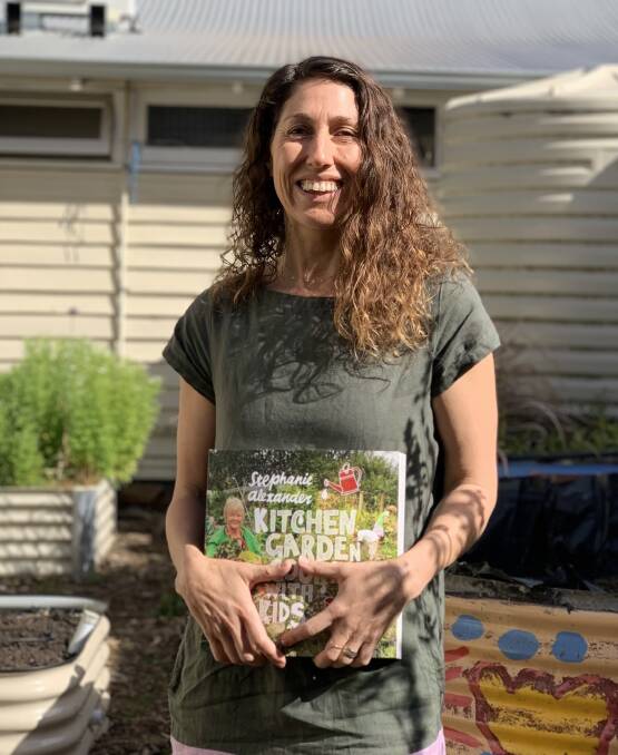 Community nutritionist Shannon Prideaux at the Margaret River Community Centre garden, where children will be using their new gardens to grow vegetables. Picture Supplied.