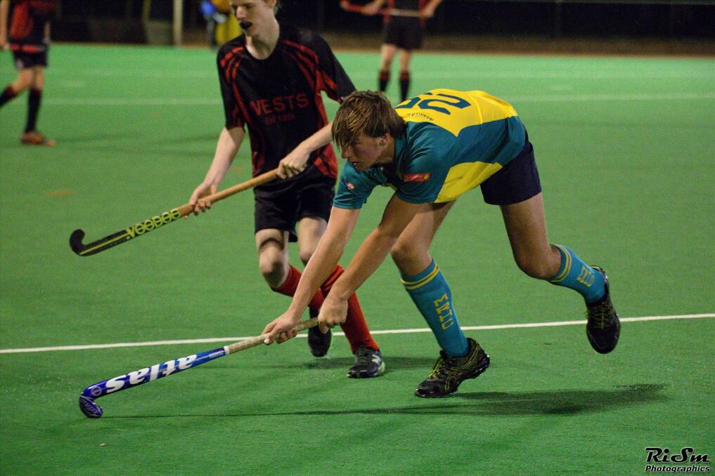 Equals: It was a successful night for Margaret River's 9-12 boys hockey team with a hard fought nil all draw with Wests. Photo: Richard Smith
