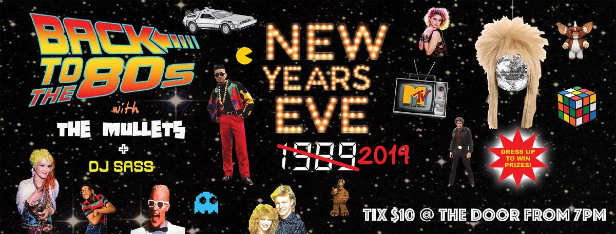 The Settlers Tavern crew are heading way back to the 1980s for their New Year's Eve celebrations.