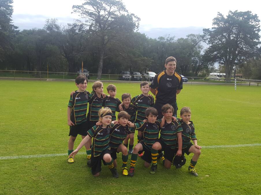 In just their second year of junior rugby in the area, Margaret River Gropers were able to field two full teams, Under 8s and Under 10s, both enjoying a win this weekend.