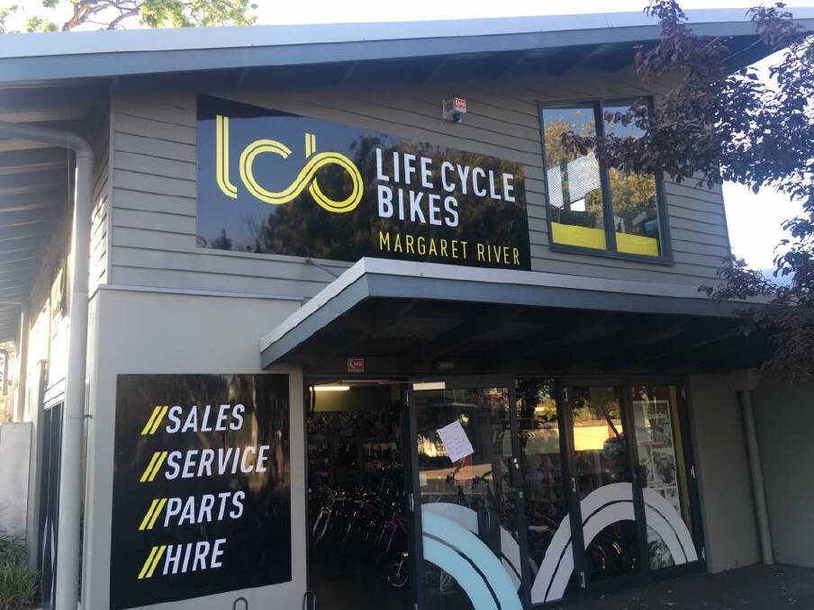 The Life Cycle Bikes store on Station Road, where the brazen theft occurred on Tuesday. 