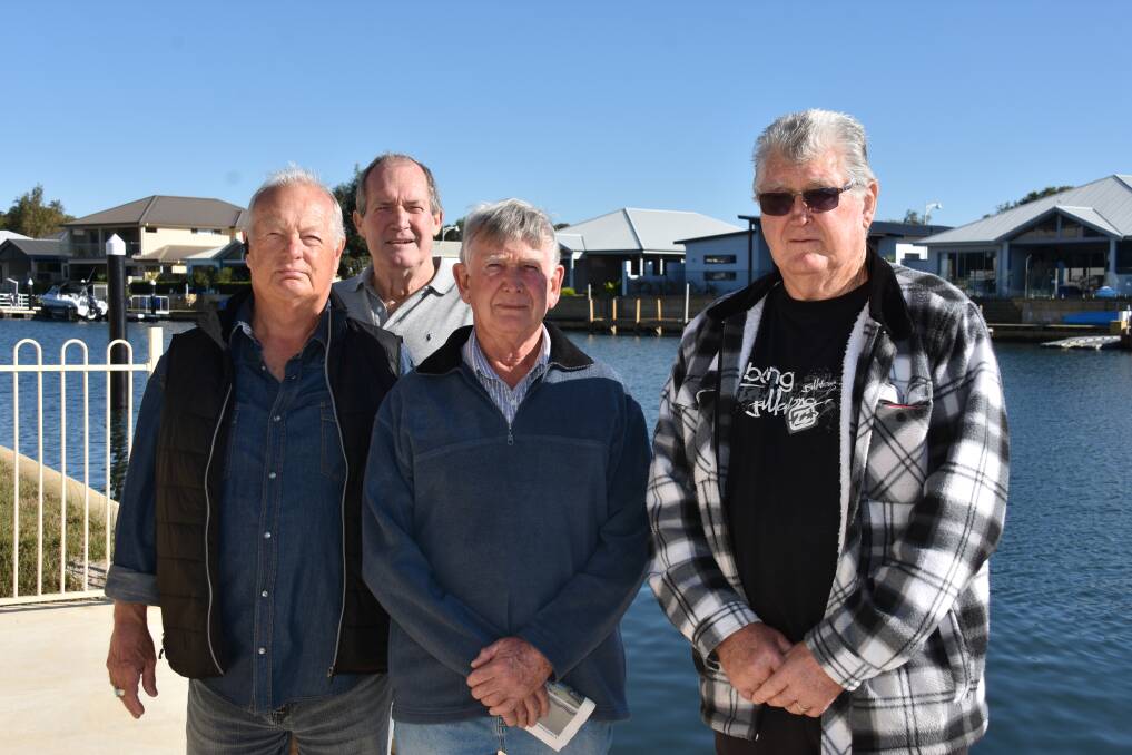 Geoff Hard, Don Evill, Ray Clarke and Errol Carter are concerned the city approved a neighbouring holiday home to accommodate up to 10 people.