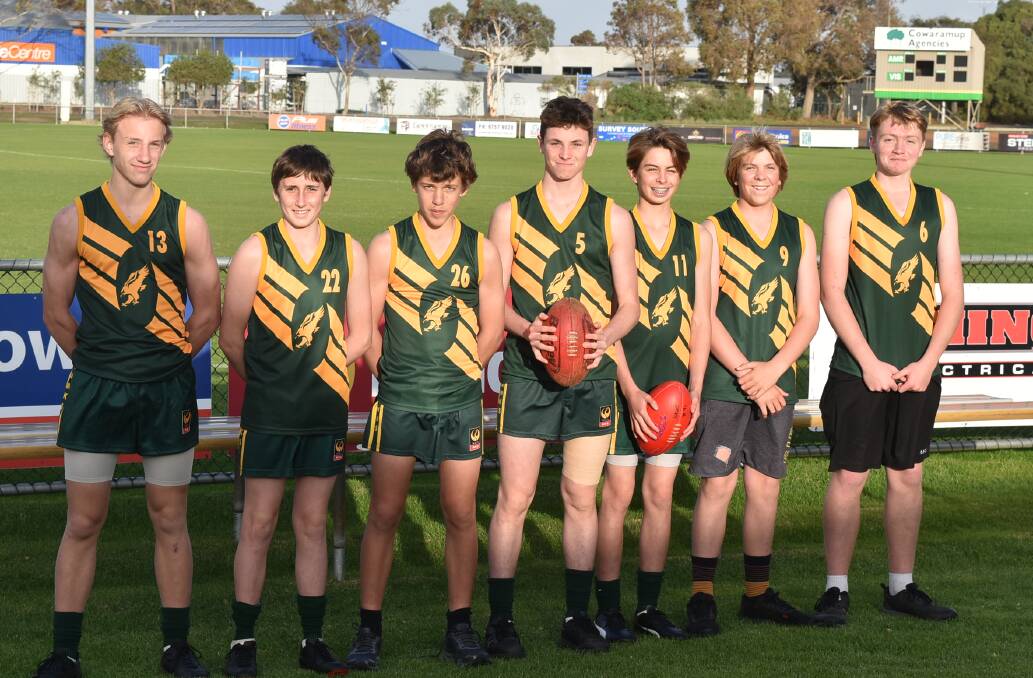Play returns: Koopa Anderson, Joe Payne, Harvey Fisher (Vice Captain) and Will Cassidy (Captain), Max OBeirne, Sam Bower and Josh Todd are ready to take on Dunsborough and Eaton this weekend. Photo: Nicky Lefebvre