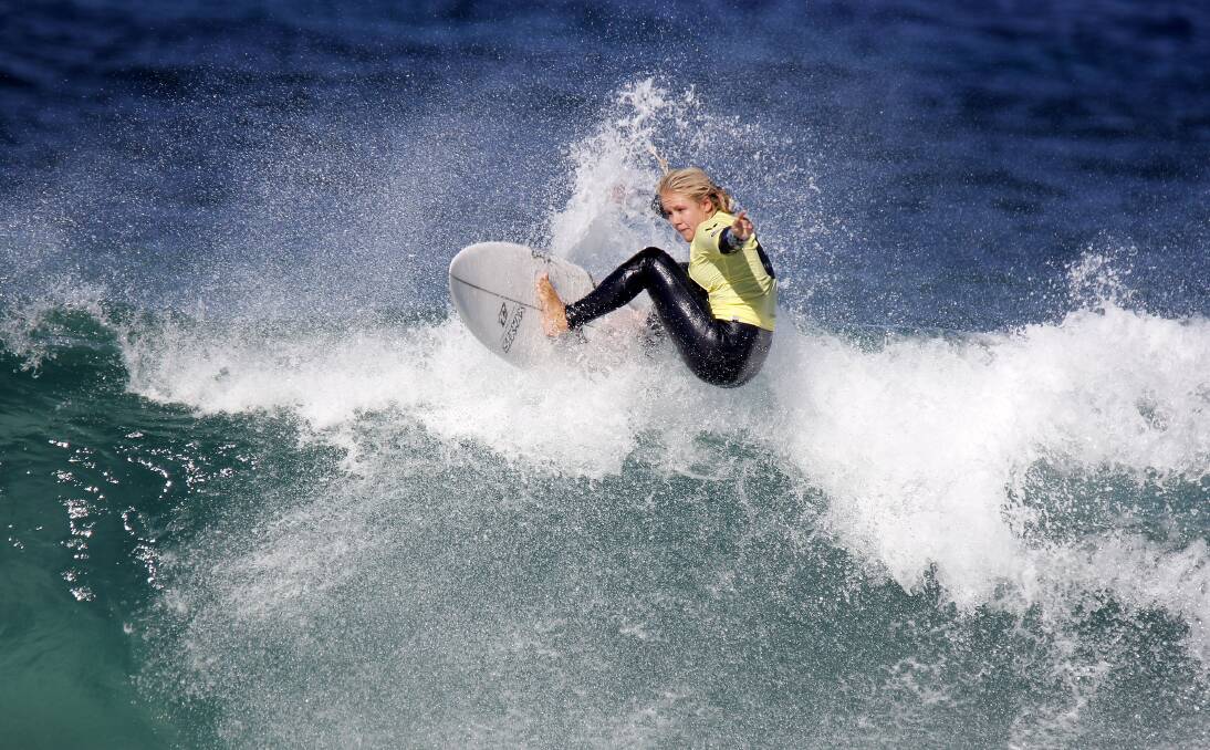 Surf star: Emma Cattlin will be going head to head with some of Australia's best at the upcoming Australian Junior Surfing Titles in Margaret River. Photo: Surfing WA.