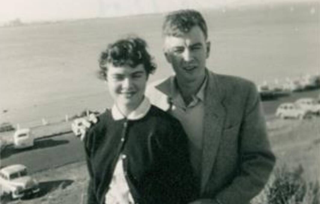 Philomene Tiernan and her brother Ray Tiernan just before she entered Order of the Sacred Heart (now known as Sacre Coeur) in the late 1950s. Picture supplied
